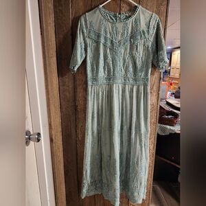 Mint Green Lace Dress